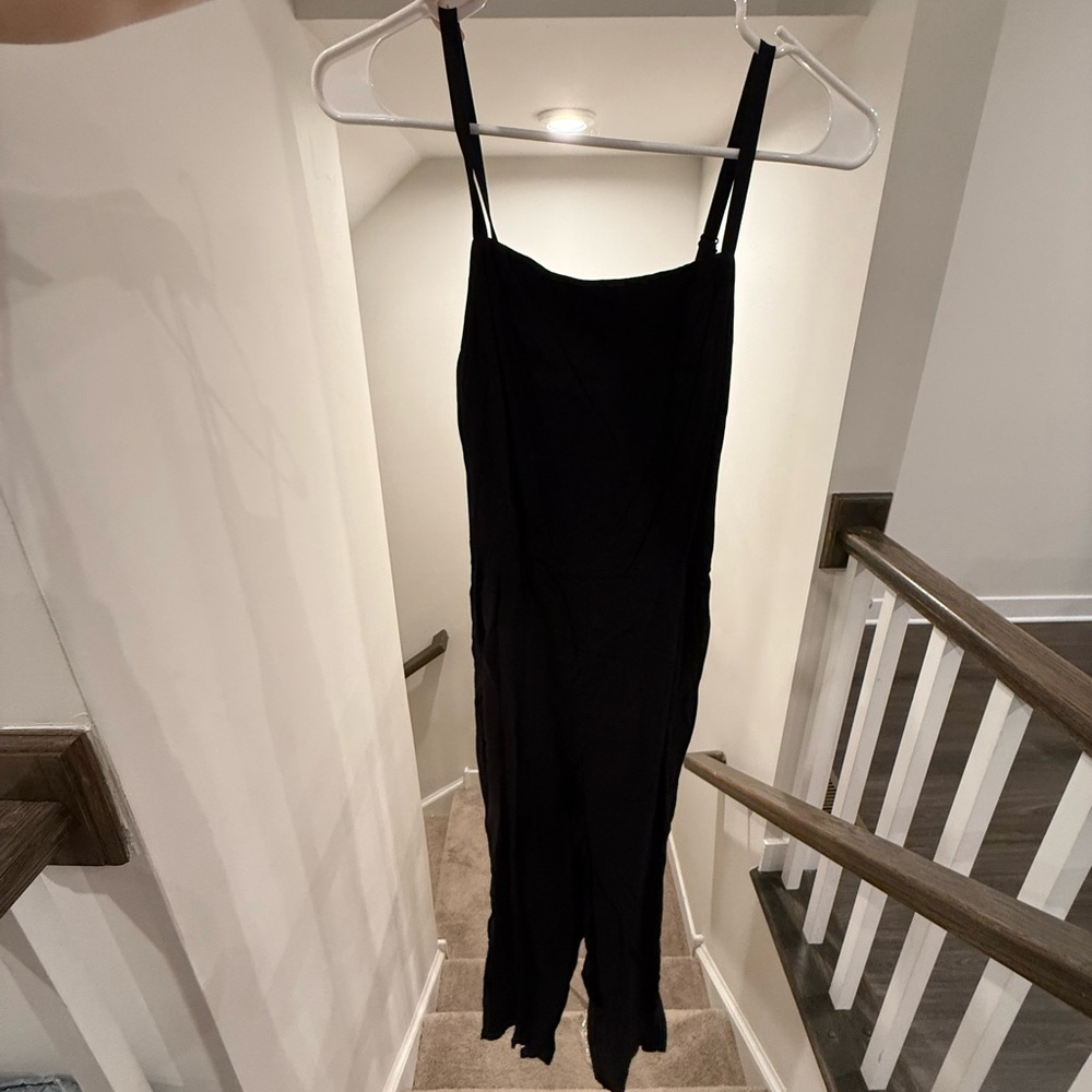 Old Navy Black Cropped Jumpsuit